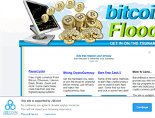 Tablet Screenshot of bitcoinflood.com